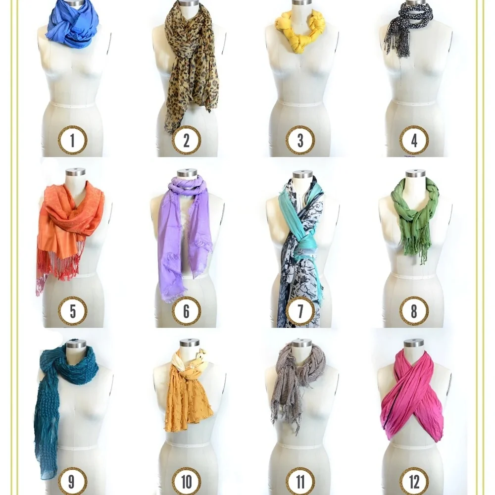 Purple and Pink Multi Color Scarf - Picture 7 of 7